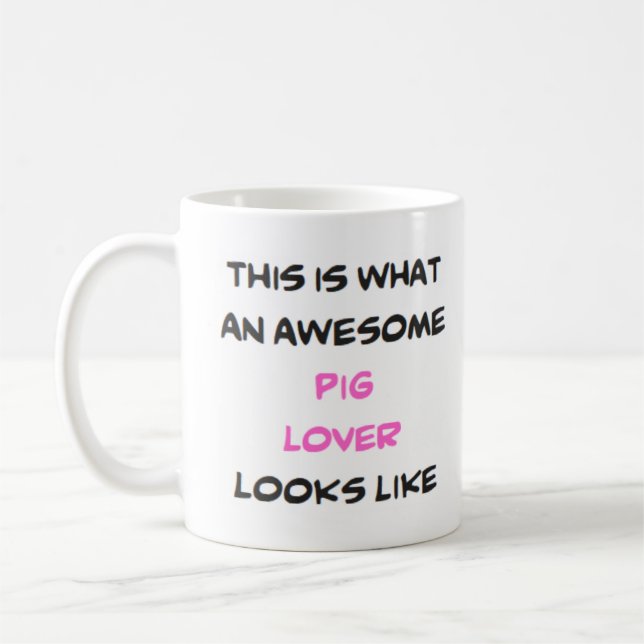 Caneca De Café amante de porco, incrível (Esquerda)