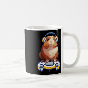 Caneca De Café Amante de Porquinho-da-índia e Video Game Fluffy C