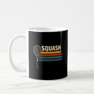 Caneca De Café Amante de Raquete de Squash Vintage Engraçado Espo