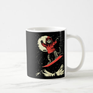 Caneca De Café Amante de snowboard de gato para homens mulheres c