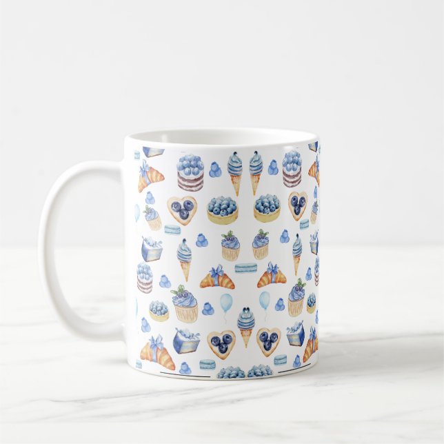 Caneca De Café Amante de Sobremesa de Mirtilo (Esquerda)