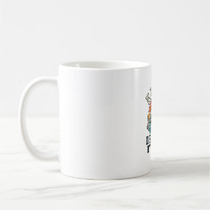 Caneca De Café Amante de Tartarugas Vintage Facilmente Distraído