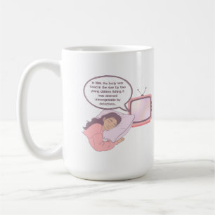 Caneca De Café Amante de True Crime Design Minimalista Humor Ne