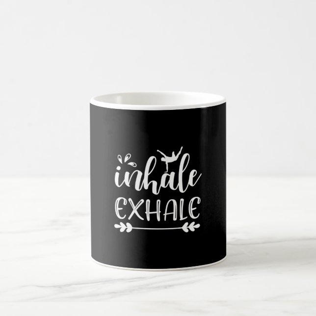 Caneca De Café Amante de Yoga | Inalar Para Exalar (Centro)