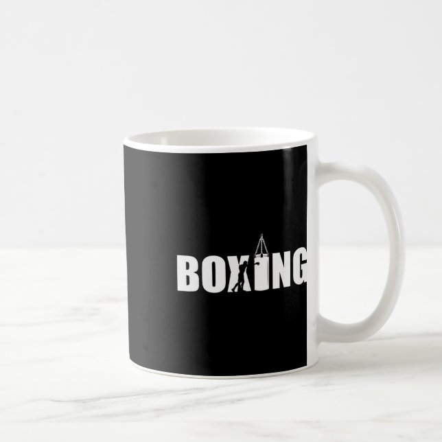 Caneca De Café Amante do Boxe Academia Boxeador Kickboxing Kickbo (Direita)