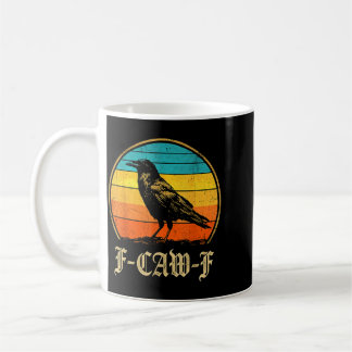 Caneca De Café Amante do Corvo F Caw F Fcawf Fawk Corvo Preto Eng