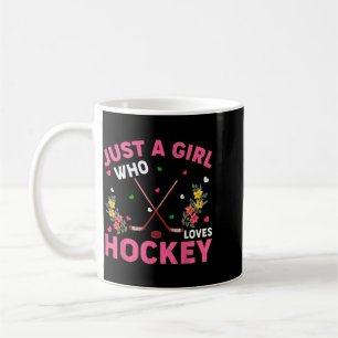 Caneca De Café Amante do Esporte de Hóquei Apenas Uma Garota Que