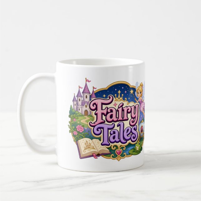 Caneca de Café Amante do Gênero de Contos de Fadas (Esquerda)