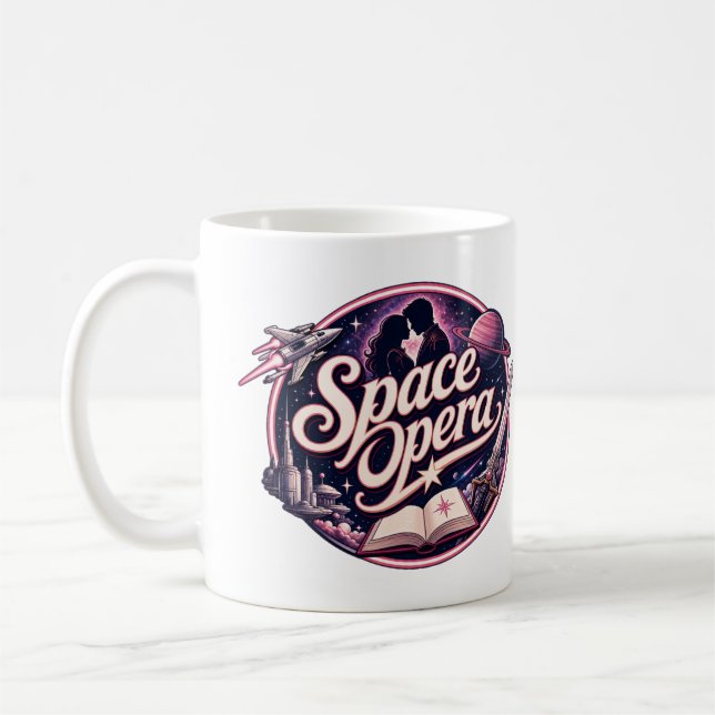 Caneca De Café Amante do Gênero Ópera Espacial (Esquerda)