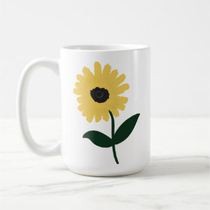 Caneca De Café Amante do Jardim Botânico do Girassol Amarelo