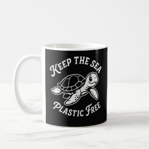 Caneca De Café Amante do Oceano Ecológico Tartaruga Vida Marinha 