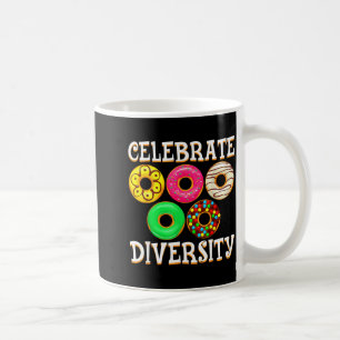 Caneca De Café Amante engraçado da diversidade de donut dia da me
