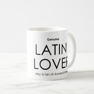 Caneca De Café Amante Latin genuíno -- igualmente um fã do greg