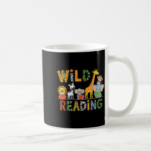 Caneca De Café Amantes da leitura crianças lendo livros selvagens