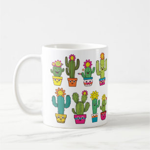 Caneca De Café Amantes de cactos fofos