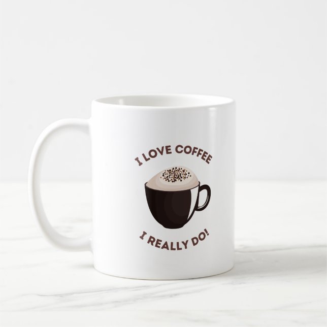 Caneca De Café Amantes De Café Todos Os Dias (Esquerda)