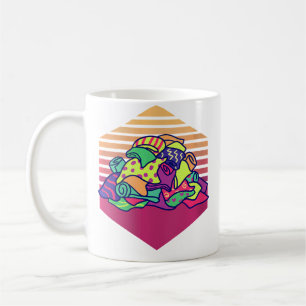 Caneca De Café Amantes de Colchas Vintage Feminino