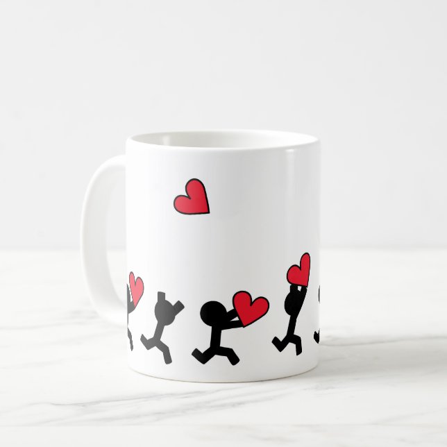 Caneca De Café Amantes de corrida (Frente Esquerda)