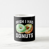 Amantes de Donuts Irlandeses Divertido Dia de São
