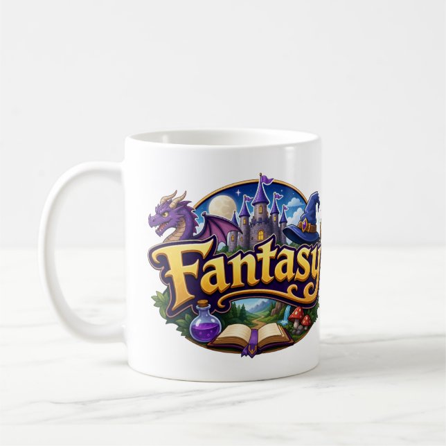 Caneca De Café Amantes de Ficção Fantástica (Esquerda)