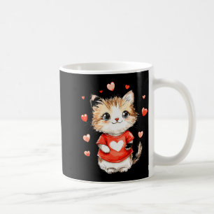 Caneca De Café Amantes de Gatos Coração Garotas Gatinho Dia dos N