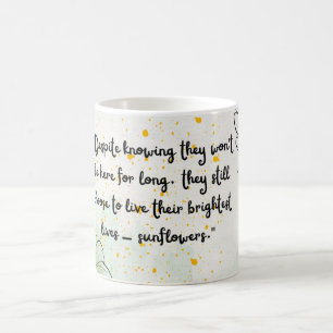 Caneca De Café Amantes de girassóis d luz solar, Decoração de coz