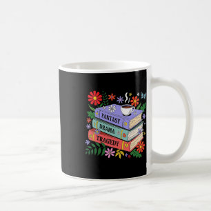 Caneca De Café Amantes de Livros Fantasia Drama Tragédia Sutil 86