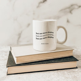 Caneca De Café Amantes de Livros 'Mais Um Capítulo' Minimalistas