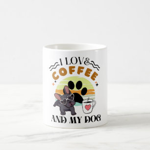 Caneca De Café Amantes do Café - Eu Amo Café E Meu Cachorro
