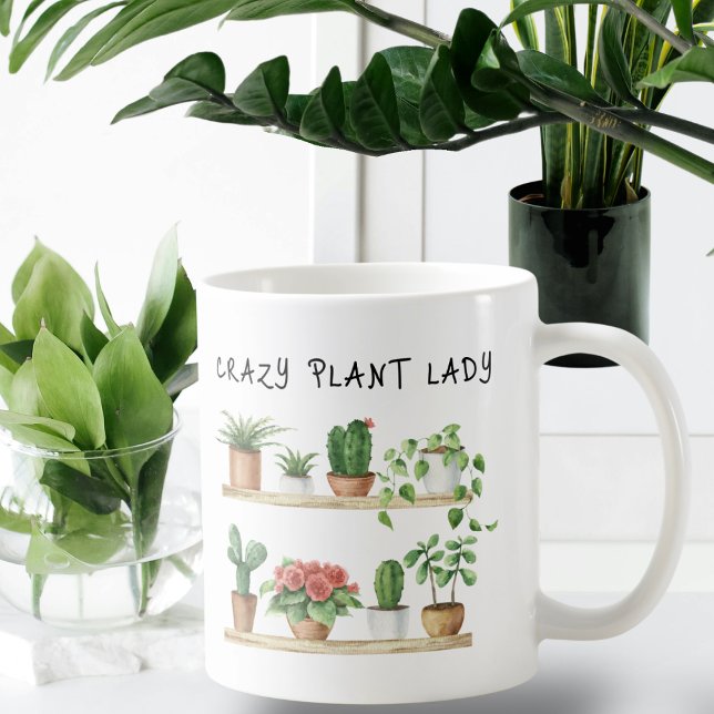 Caneca De Café Amantes Enlouquecidos De Jardinagem De Plantas (Criador carregado)