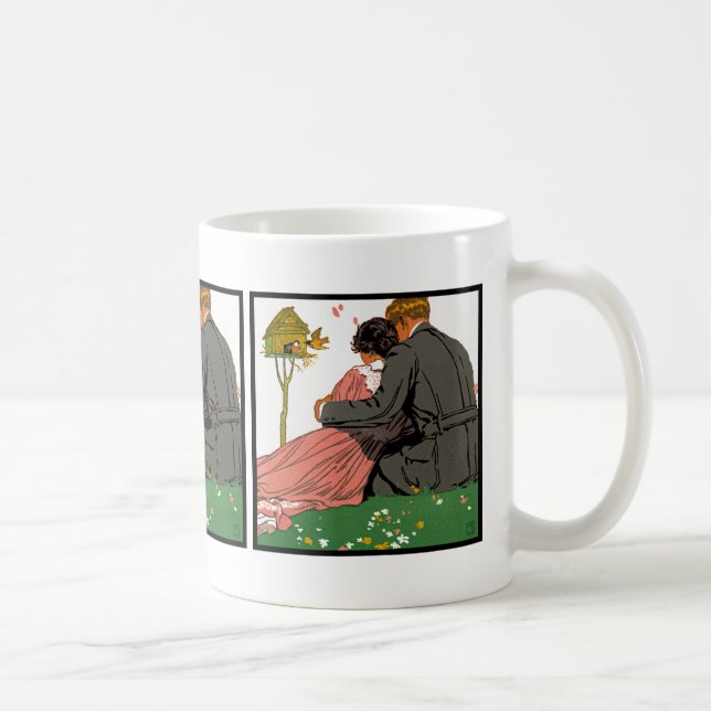Caneca De Café Amantes modestos (Direita)
