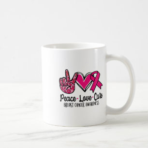 Caneca De Café Amar Cancer de fita rosa claro Sensibilização 3