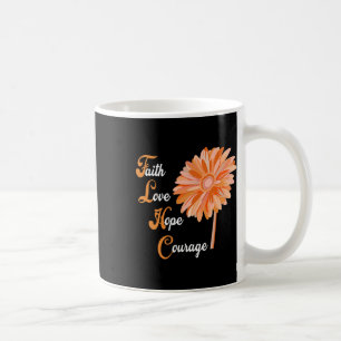 Caneca De Café Amar Esperança Coragem Aml Leucemia Consciência