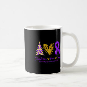 Caneca De Café Amar Fibromialgia Roxa Roxa Cura Consciência 1