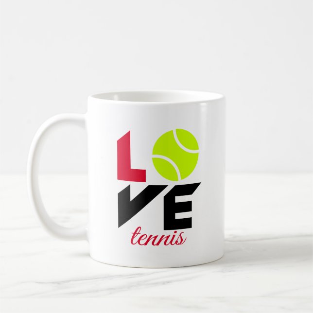 Caneca De Café Amar ténis (Esquerda)
