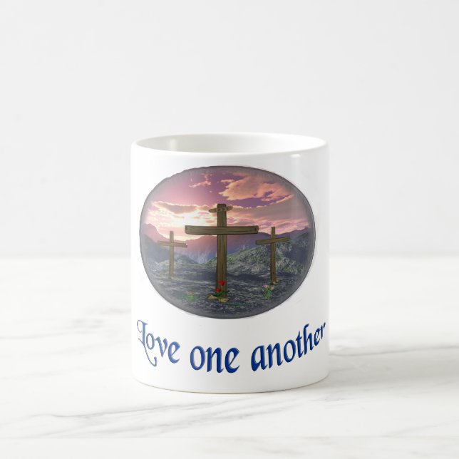 Caneca De Café Amar um ao outro (Centro)