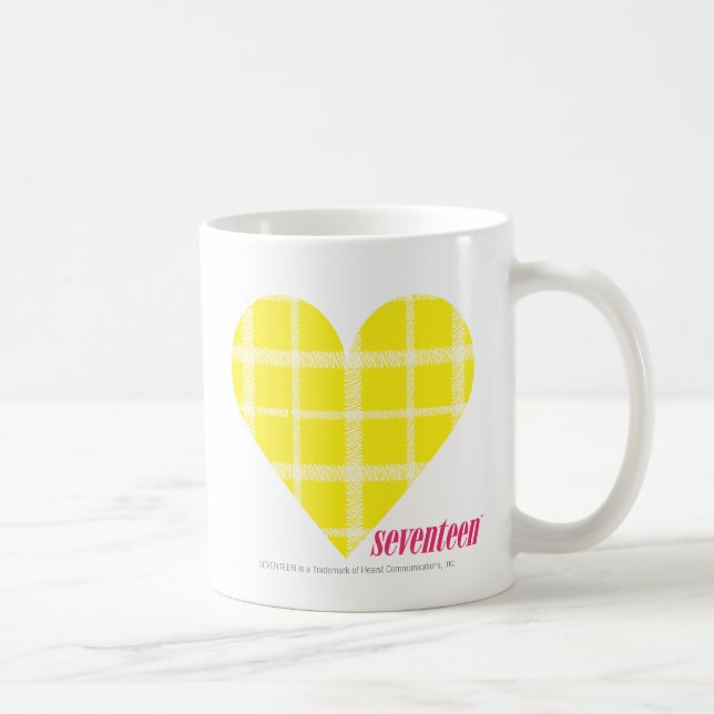 Caneca De Café Amarelo 2 da xadrez (Direita)