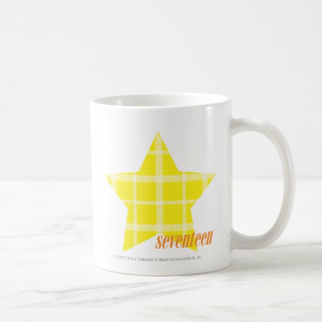 Caneca De Café Amarelo 4 da xadrez (Direita)