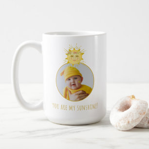 Caneca De Café Amarelo Bonito Você É Minha Foto De Bebê Solar