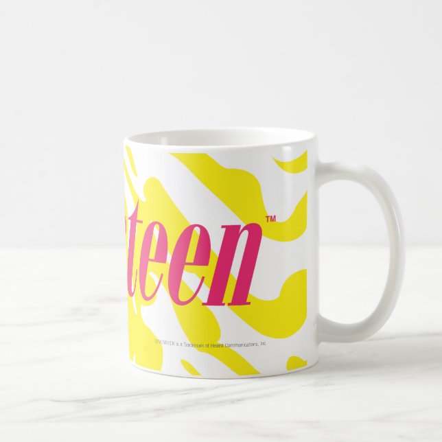 Caneca De Café Amarelo da zebra (Direita)