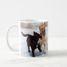 Caneca De Café Amarelo e chocolate labrador retriever