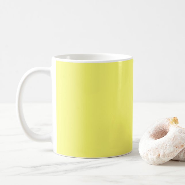 Caneca De Café Amarelo-Manteiga (Com Donut)