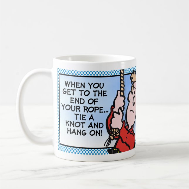 Caneca De Café Amarre um nó e pendure-o sobre! (Esquerda)
