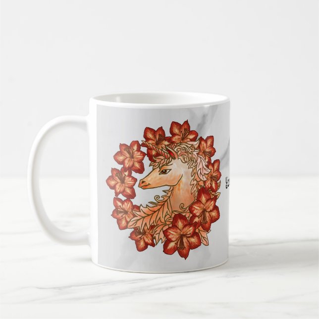 Caneca De Café Amaryllis Unicórnio (Esquerda)