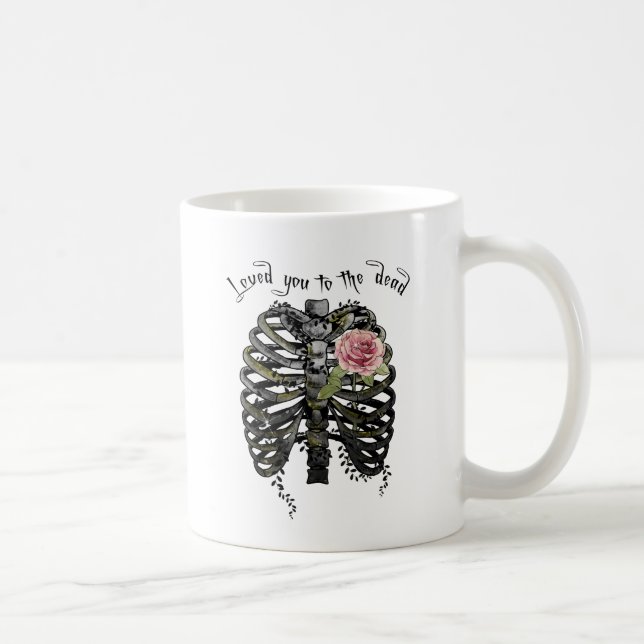Caneca De Café Amava-te ao Morto - Gótica (Direita)