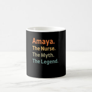 Caneca De Café Amaya A Enfermeira O Mito A Lenda Engraçado Vintag