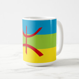 Caneca De Café Amazigh Flag Gift Berber Flag Kabyles