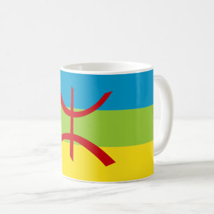 Caneca De Café Amazigh Flag Gift Berber Flag Kabyles
