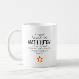 Caneca De Café Amazing Math Tutor Hard To Find Personalized Gift