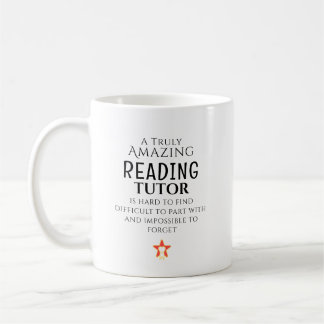 Caneca De Café Amazing Reading Tutor Hard To Find Custom 